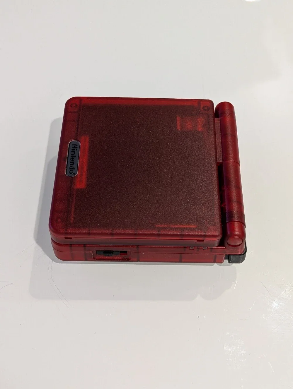 Transparent Clear Red Nintendo Game Boy Advance SP AGS-001 GBA SP with Charger